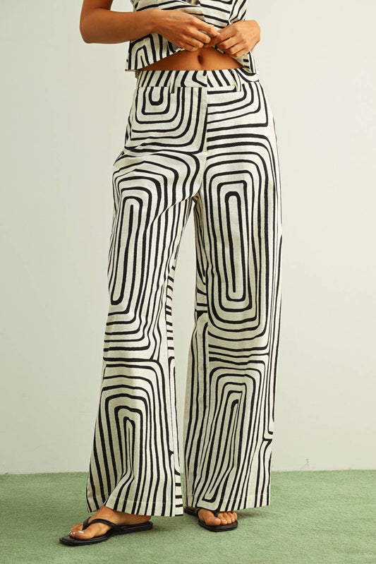 Black Grid Print Set