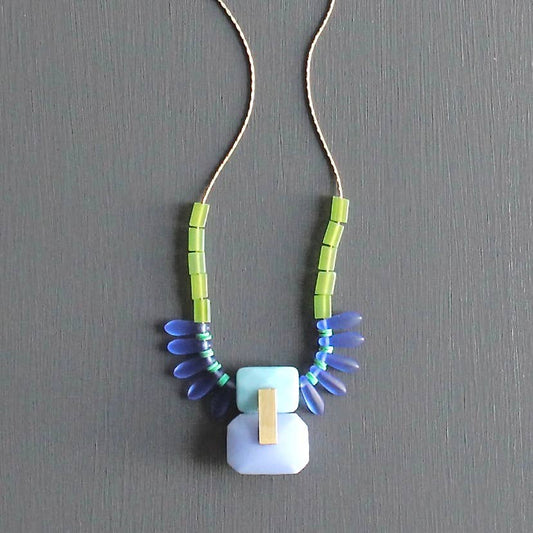 David Aubrey Vintage Glass Necklace