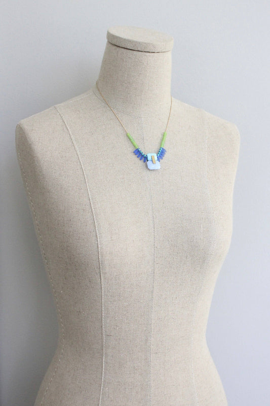 David Aubrey Vintage Glass Necklace
