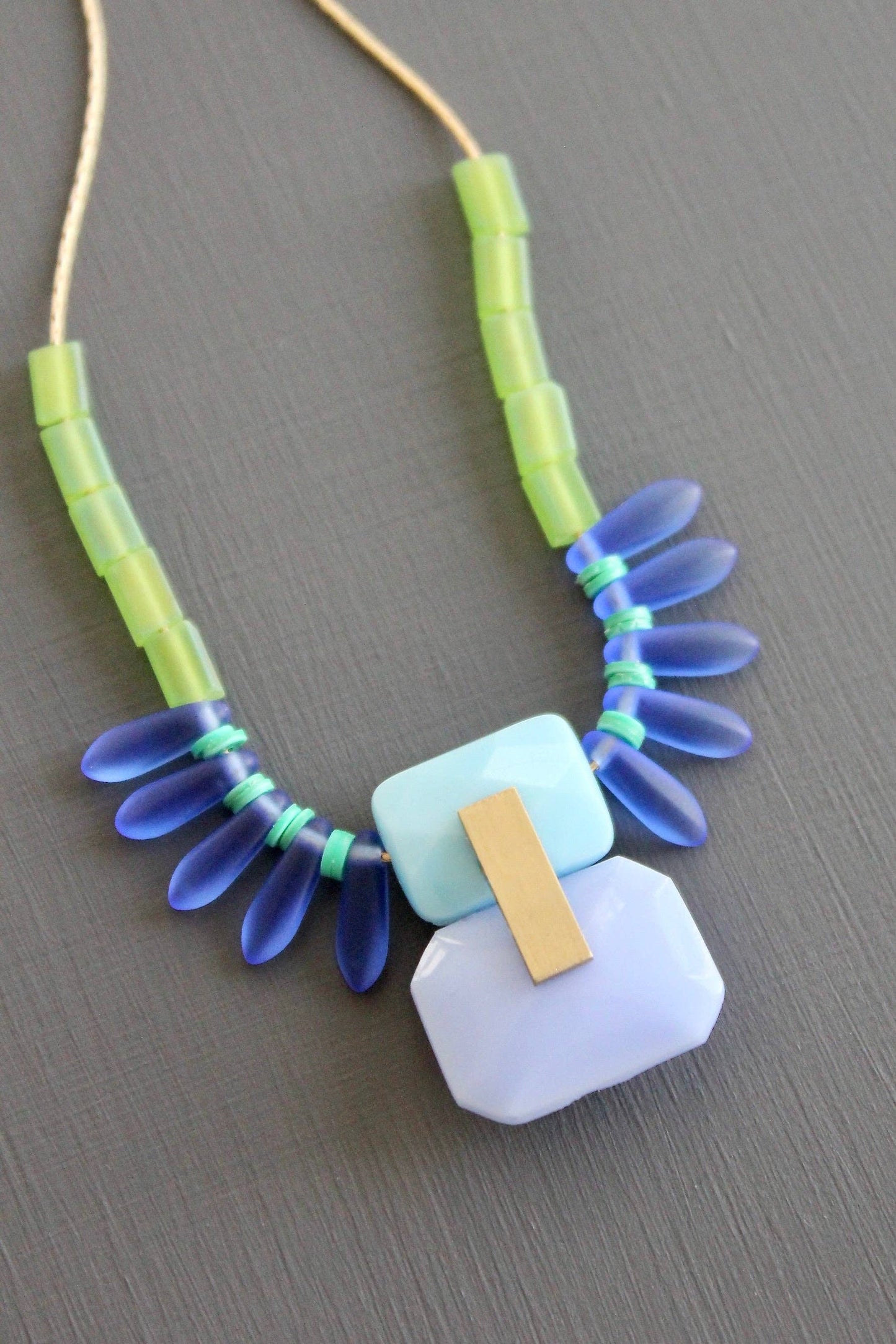 David Aubrey Vintage Glass Necklace
